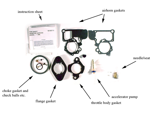 typical carb kit contents