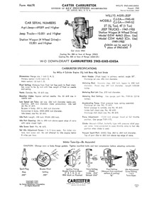 Carter WO carburetor manual