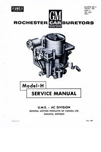CM12 Rochester Model H Carburetor Manual