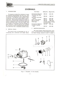 cm409 Holley 885-FF and 885-FFG Carburetor Manual