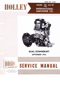 CM555 Holley AA-1G carburetor used on Diamond-T and International Trucks